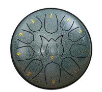 Paaruter 6-Inch 11-Tone Rain Drum Outdoor Garden Rain Drum Waterproof Music Rain Drum Forget Friends Drum Adult Handheld Drum,B