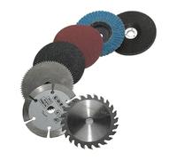 Paaruter 7Pcs 75mm Cutting Disc Kit Metal Circular Saw Blade for 10mm Bore Angle Grinder Sanding Pads Flat Flap Grinding Wheel
