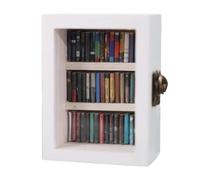 Paaruter Anti-Anxiety Bookshelf with 60 Books Miniature Book Match Boxes Gifts Shake Away Your Anxiety House Decoration