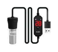 Paaruter Aquarium Heater Adjustable Submersible Fish Tank Heater 25W Digital Display External Temperature Controller 18-34°C
