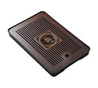 Paaruter Bamboo Tea Tray Portable Dishes Rectangle Tea Ceremony Chaban Tea Chaban Tea Table Dual Purpose Drainage Water Storage A