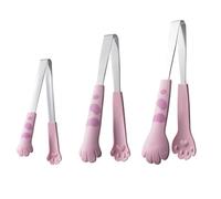 Paaruter Cat Claw Shaped Food Clips Cute Cartoon Meal Clips Barbecue Clips Sandwich Bread Baking Clips Kitchen Gadgets Pink