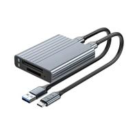 Paaruter CFexpress Memory Card Type B + Type A 2-In-1 USB 3.1 Gen2 10Gbps Card Reader Adapter Dual Slot with USB C/USB A