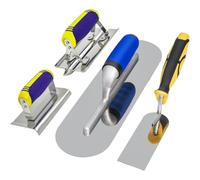 Paaruter Concrete Tools Set Pool Trowel, Margin Trowel, Edger, Groover, and Stucco Cement- Masonry Construction Kit