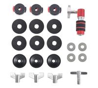 Paaruter Cymbal Replacement Accessories 21PCS for Drum Felt Pads Standard Hi-Hat Clutch for Drum Set