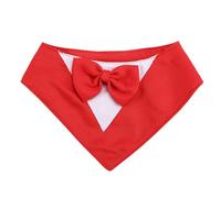 Paaruter Dog,Formal Dog Wedding Collar with Bow Tie,Dog Birthday Costume Pet Party,Dog Valentines Outfit Cosplay,XS Red Easy to Use High Guality