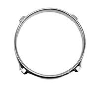 Paaruter Drum Rim Alloy 6inch 4 Hole Drum Rim Snare Hoop Drum Hoop for 6Inch Snare Drum Percussion Instrument Parts Silver
