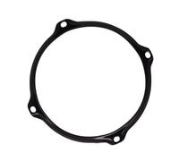 Paaruter Drum Rim Alloy 6inch 4 Hole Drum Rim Snare Hoop Drum Hoop for 6Inch Snare Drum Percussion Instrument Parts Black