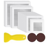 Paaruter Drywall Repair Patch Kit,18 PCS 2/4/6/8 Inch Aluminum Fiber Mesh Spackle Wall Reapair Patch Kit