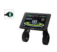 Paaruter Electric Bicycle Display H-100 LCD Display Control 24V - 72V Speed Meter 5pin Speedometer Waterproof Connector