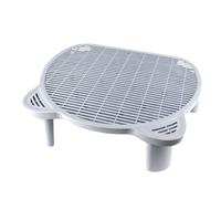 Paaruter Elevated Litter Box Ramp with Filter Function, Adjustable Cat Ramp Litter Box Step, Double Layer Design for Senior Cats Easy