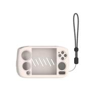 Paaruter Gamepad Housing with Lanyard Protector Cover for RG CubeXX Scratchproof Game Console Protective Case Creamy White