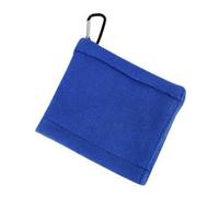 Paaruter Golf Ball Cleaning Towel withCarabiner Hook 5.5 X 5.5 Inch Golf Pocket Towel Portable Golf Ball Cleaner Accessories Blue