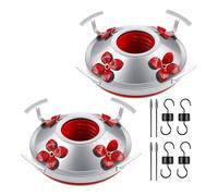 Paaruter Hummingbird Feeder Base Replacement Parts Set Includes Hummingbird Feeder Bottom Moat Hooks Brushes Bird Replacement Accessories Set