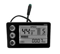 Paaruter LCD-S866 Electric Bike LCD Display Meter 24V 36V 48V E-Bike Display Meter with Waterproof Plug Ebike Modification