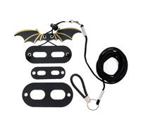 Paaruter Lizard Harness Leash Set, Climbing Pet Going Out Leather Wing Chest Harness, Squirrel Traction Rope Gold