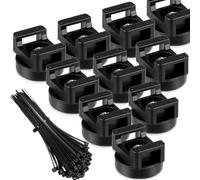 Paaruter Magnetic Zip Tie Mount Multipurpose Cable Holder Magnets Magnetic Wire Management Base with Heavy Duty Zip