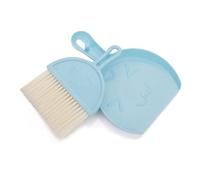 Paaruter Mini Dustpan and Brush Set, Small Broom and Dustpan Cleaning Set Portable Table Top Brush Set(Blue) Dustpan Size is 21 X 16 Cm, Brush Size is 18 X 12 cm