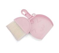 Paaruter Mini Dustpan and Brush Set, Small Broom and Dustpan Cleaning Set Portable Table Top Brush Set(Pink) Dustpan Size is 21 X 16 Cm, Brush Size is 18 X 12 cm