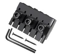 Paaruter Music Instrument Accessory 6-String Headless Electric Guitar String Locking Nuts Set with Wrench Screw