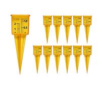 Paaruter Rain Gauge Sprinkler Gauge (12 Pack) for Lawn and Garden Water Measuring Tool Wide Mouth