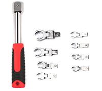 Paaruter Ratchet Wrench Shaking Head Wrench Rotatable Removable Flexible Torque Spanner Ratchet Handle Wrench Hand Tool