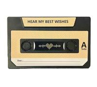 Paaruter Recording Music Card Recording Voice Card Recordable 300 Seconds Anniversary Birthday Gift Ins Recordable Post Card A