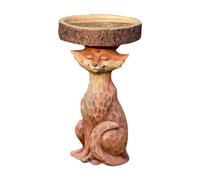 Paaruter Resin Sculpture Bird Feeders, Carved Resin Bird Bath,Outdoor Home Crafts Resin Yard Lawn Decorations Decor Sculpture Easy Install Easy to Use A