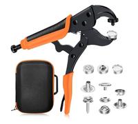 Paaruter Snap Kit Fastener Tools: Adjustable Snap Pliers for Fabric Boat Cover Canvas Repair Kit, Marine Snaps Stainless Steel C