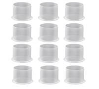 Paaruter Tattoo Ink Caps,1000Pcs Medium Ink Caps Disposable Tattoo Ink Cups with Base Clear Plastic Pigment Tattoo Caps 11mm