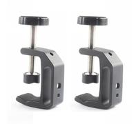 Paaruter Universal C-Clamp for Desktop Mount Tables Desk Clamp Aluminum Support Small C Clamp 2 Pack
