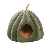 Paaruter Warm Cat Nest in Winter Pumpkin-Shaped Cat Bed Closed Comfortable Pet Sleeping House Comfortable Cat Bed
