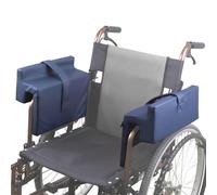 Paaruter Wheelchair Arm Rest Cushion with Arm Trough Arm Strap Armrest Cushion Pads to Adjust Leaning Posture Leather Cover for Stroke Patients Elderly to Relieve Pressure