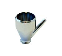 Paasche 1/4 Ounce Siphon Cup for Double Action airbrushes, Metal, Silver
