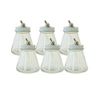 Paasche Airbrush 3oz Glass Bottle Assembly for VL, MIL, TS & SI Airbrushes VL-3-OZ (6 Pack)