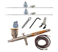 Paasche Airbrush Paasche Double Action Gravity Feed Airbrush, Multi-Colour, 26.04 x 19.05 x 4.45 cm