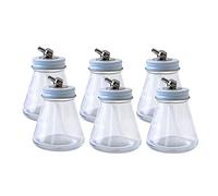 Paasche Airbrush H-3-OZ-6P 3 oz Glass Paint Bottle, Clear