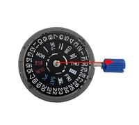 PAAVBFS NH36A Mechanical Movement Black Datewheel 3H Crown at 3.0/3.8 O'Clock Mod NH36 4R36A Automatic Mechanism 24 Jewels(NH36 Black 3.0)