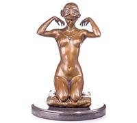 Pab005 Bronze Sculpture Nude Female Antique Woman Figurine Bronze Statue Art Deco Nude Palazzo Exclusive