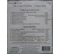 Pablo De Sarasate & Joan Manen - The Great Violinists, Vol 21