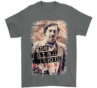 Pablo Escobar Me Matan Limon Mens T-Shirt 100% Cotton Charcoal XL