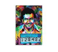 Pablo Escobar Narco Gangster Mob Mafia Pop Art Poster And Canvas Living Room Bedroom Bathroom Home Decor Hangable Canvas Poster Wall Art Decor Living Room Bedroom Decoration Posters 12x18inch(30x45cm)