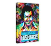 Pablo Escobar Narco Gangster Mob Mafia Pop Art Poster And Canvas Living Room Bedroom Bathroom Home Decor Hangable Canvas Poster Wall Art Decor Print Picture Paintings for Living Room Bedroom Decoratio