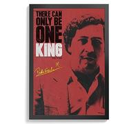 Pablo Escobar quote | can only be one king | Framed photo print | pre signed | pro lustre paper | size: A4 (21 x 29.7 cm)