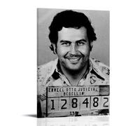 Pablo EscobarWaterproof Posters Wall Art Posters Waterproof Home Printing Moisture-proof Easy to Install And Fade ResistantFrame-style08x12inch(20x30cm)