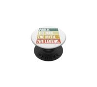 Pablo Man Myth The Legend Retro Funny Best Name Pablo PopSockets Adhesive PopGrip