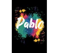 Pablo Notebook: Personalized Notebook/journal With Name For Piper , Birthday Gift For boy and men, Size 6x9, 120 Page background black matte, Pablo