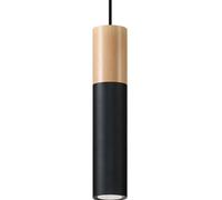 Pablo Pendant Lamp: Steel & Wood, Modern Design, GU10