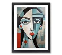 Pablo Picasso Art Deco No.2 Framed Print | A2 Black Framed Wall Art | Ready to Hang | Art Deco Historical Picture | Living Room Bedroom Lounge Office