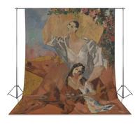 Pablo Picasso - Composition Peasants (196) - 17, X 22, Fine Art Print-1 Photography Cloth56x98inch(142x250cm)